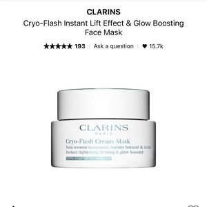 Clarins Cryo - Flash Instant Lift Effect & Glow Boosting Mask
